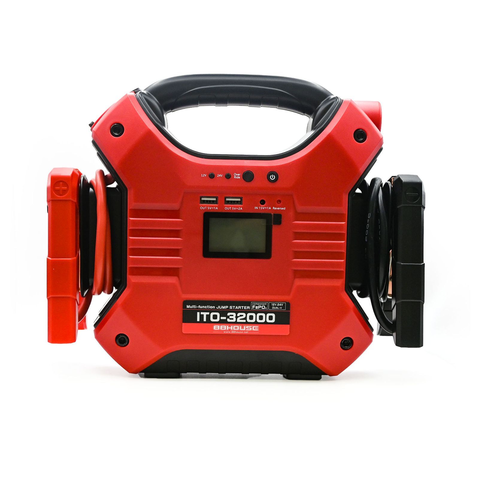 88HOUSE ジャンプスターター 12V 24V 32000mAh リン酸鉄リチウム電池
