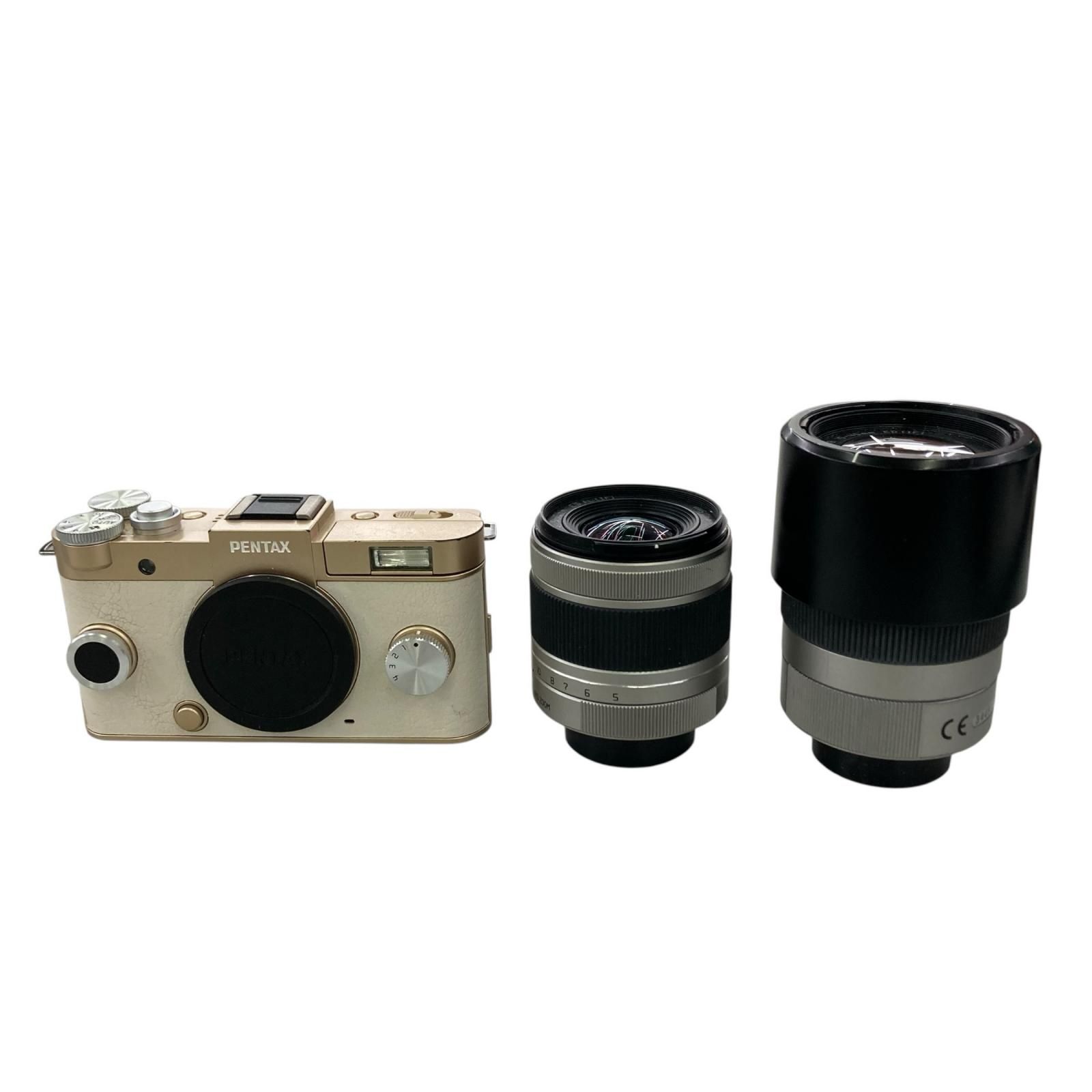 186000 動作確認済み PENTAX ペンタックス 現状品 デジタルカメラ ミラーレス一眼 ズームレンズキット Q-S1 ゴールド