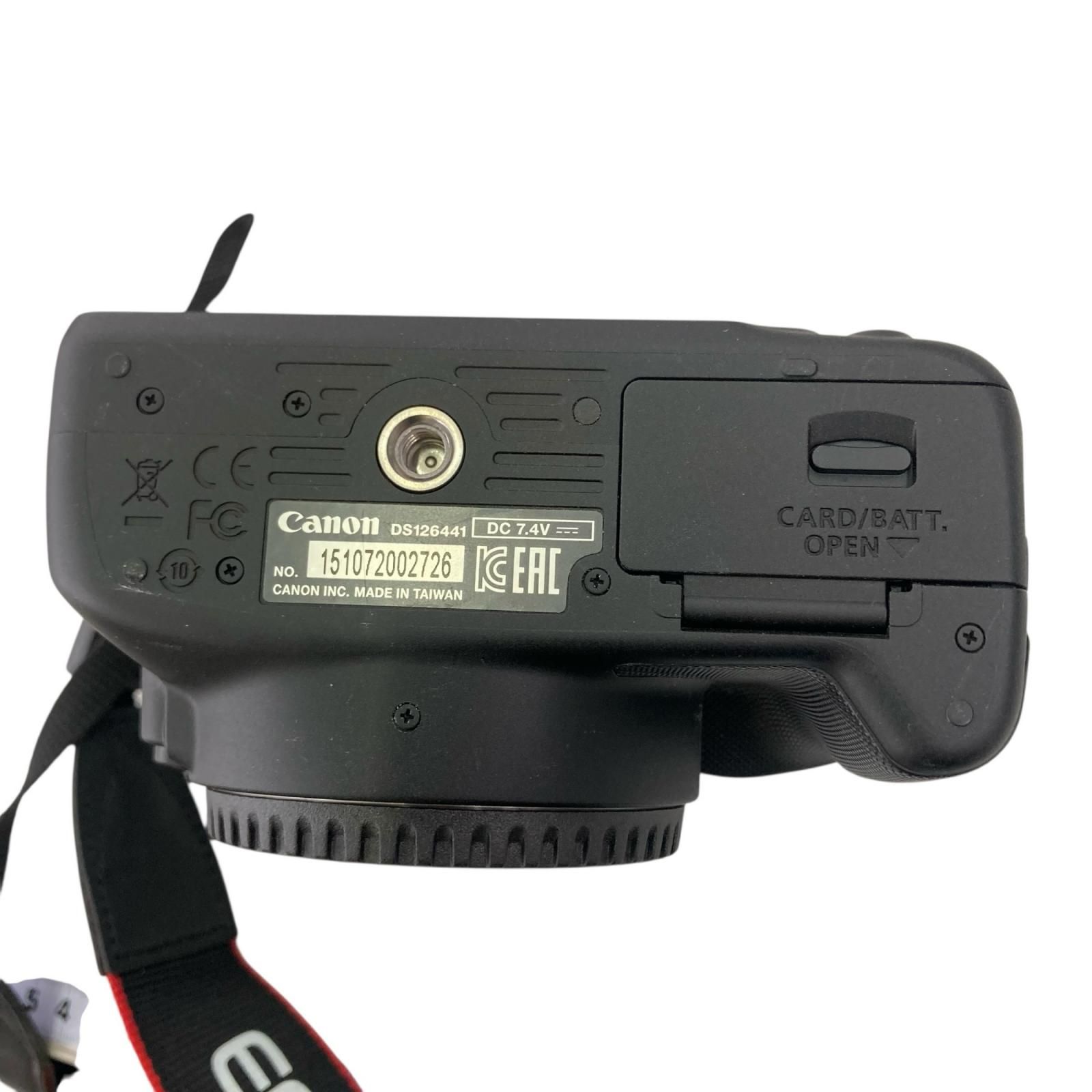 186000 現状品 Canon キヤノン デジタル一眼　本体のみ DS126441  ブラック [250612HM070088] 186000 動作確認済み canon キャノン 現状品 EOS Kiss X7 ダブルレンズ