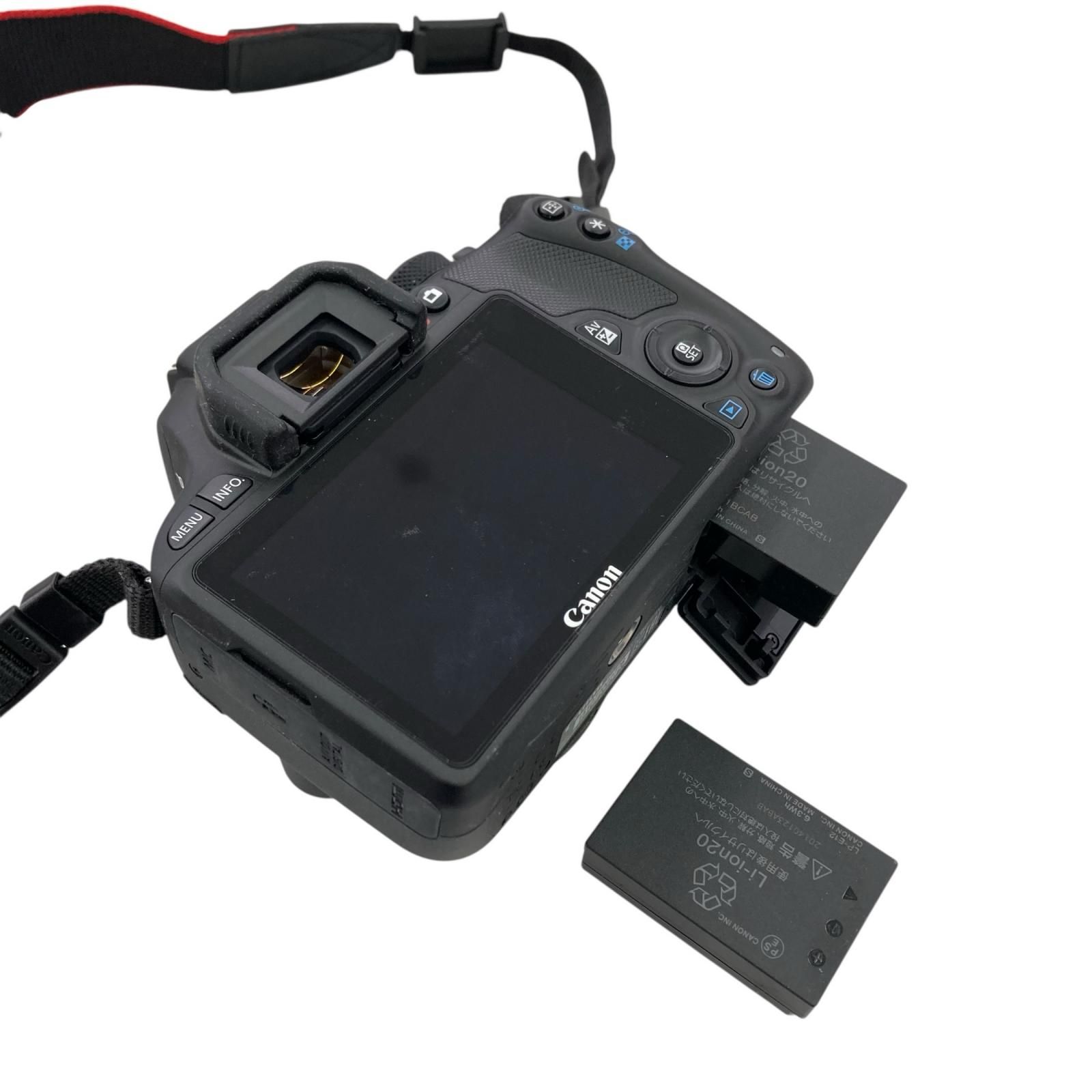 186000 動作確認済み canon キャノン 現状品 EOS Kiss X7 ダブルレンズ