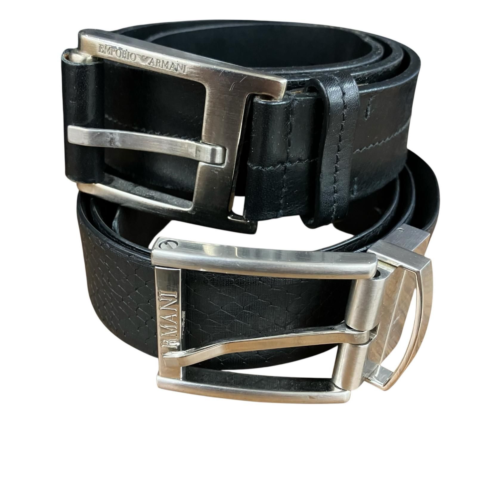 180053 Emporio Armani エンポリオ・アルマーニ ベルト ※破損箇所あり