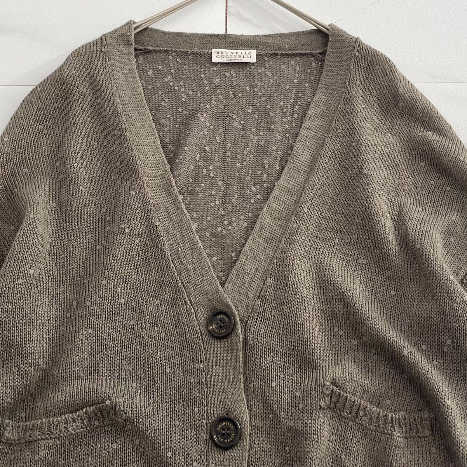 人気✨BRUNELLO CUCINELLI ブルネロクチネリ スパンコールカーディガン