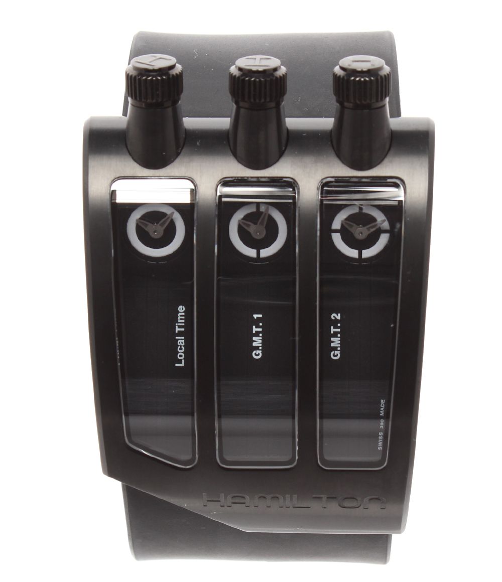 ハミルトン 腕時計 限定999本 ODC X-02 H515710 クオーツ ブラック メンズ HAMILTON