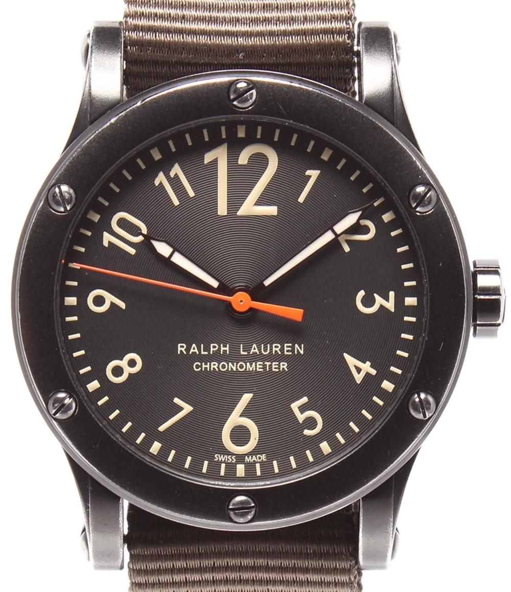 ラルフローレン 腕時計 サファリ RL67 クロノメーター RLR0250900 自動巻き ブラック メンズ RALPH LAUREN