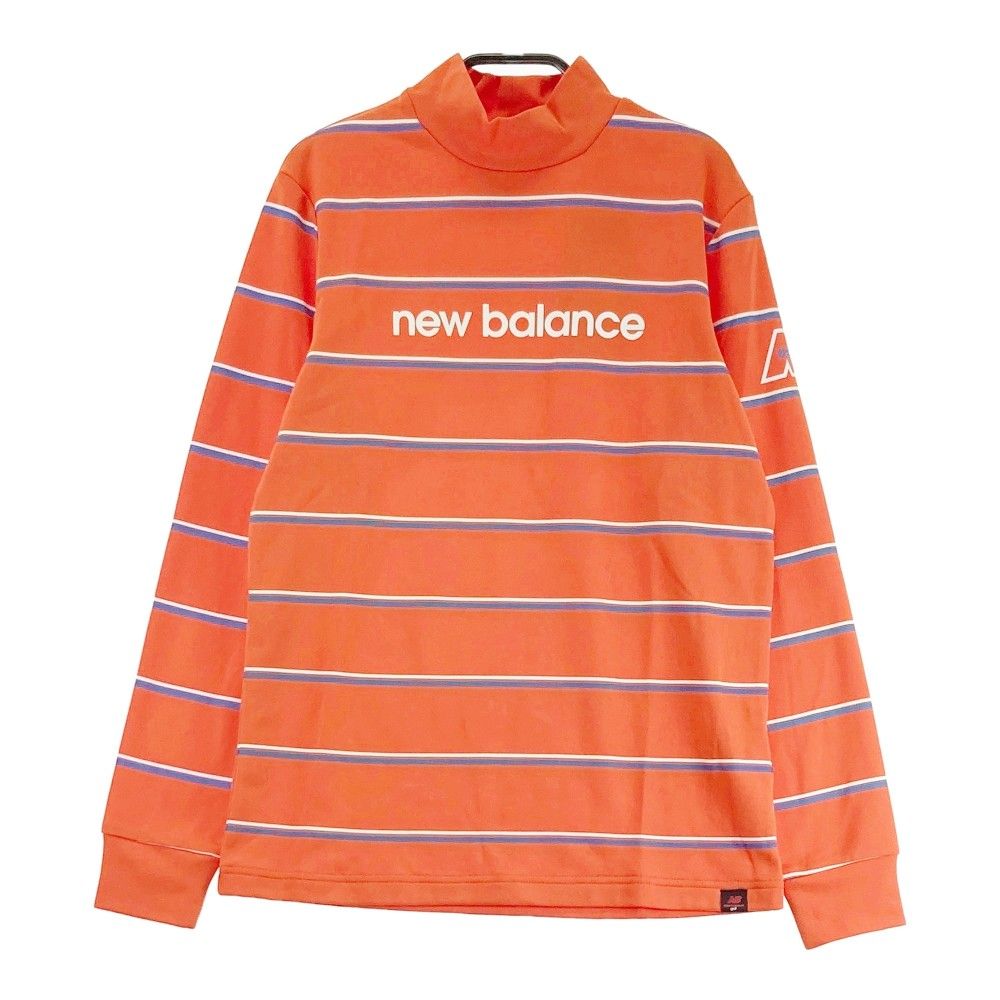 サイズ：2 NEW BALANCE GOLF ニューバランス ハイネック 長袖Tシャツ ボーダー柄 オレンジ系 [240101346135] ゴルフウェア レディース ストスト 7,920円