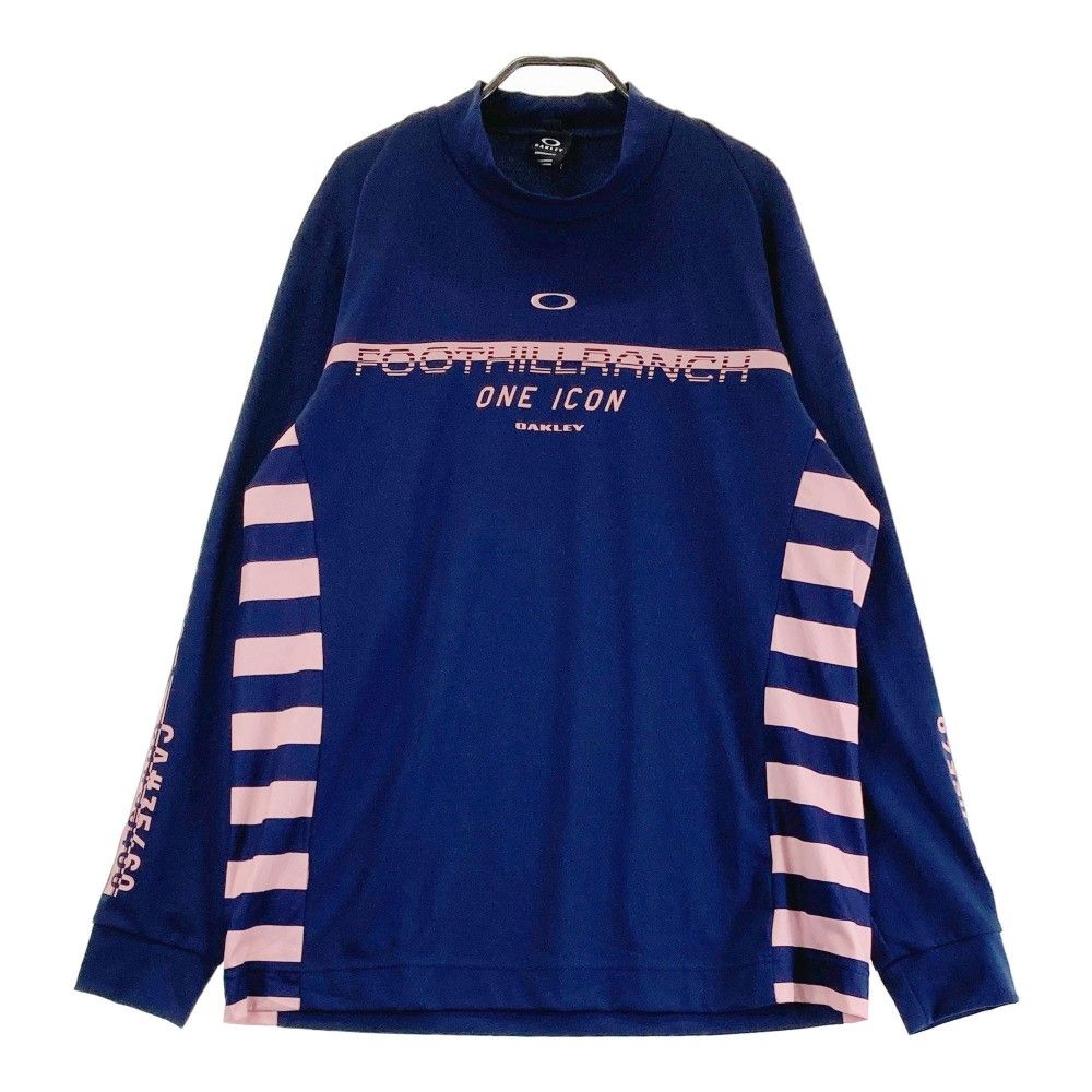 サイズ：2XL OAKLEY オークリー FOA404243 ハイネック 長袖Tシャツ ネイビー系 [240101409446]# ゴルフウェア メンズ ストスト