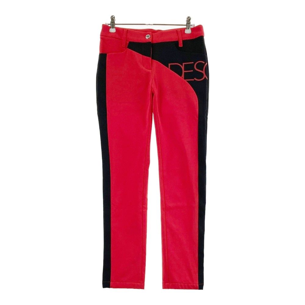サイズ：SS DESCENTE GOLF デサントゴルフ 裏起毛 ストレッチパンツ レッド系 [240101429850] ゴルフウェア レディース ストスト