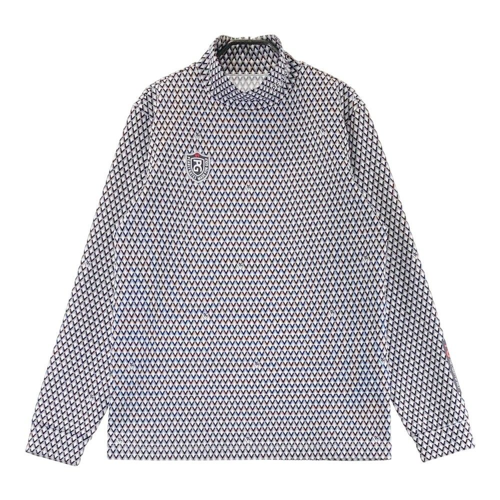 サイズ：4 PEARLY GATES パーリーゲイツ 2023年 長袖ハイネックTシャツ 総柄 ブラック系 [240101443328] ゴルフウェア メンズ ストスト