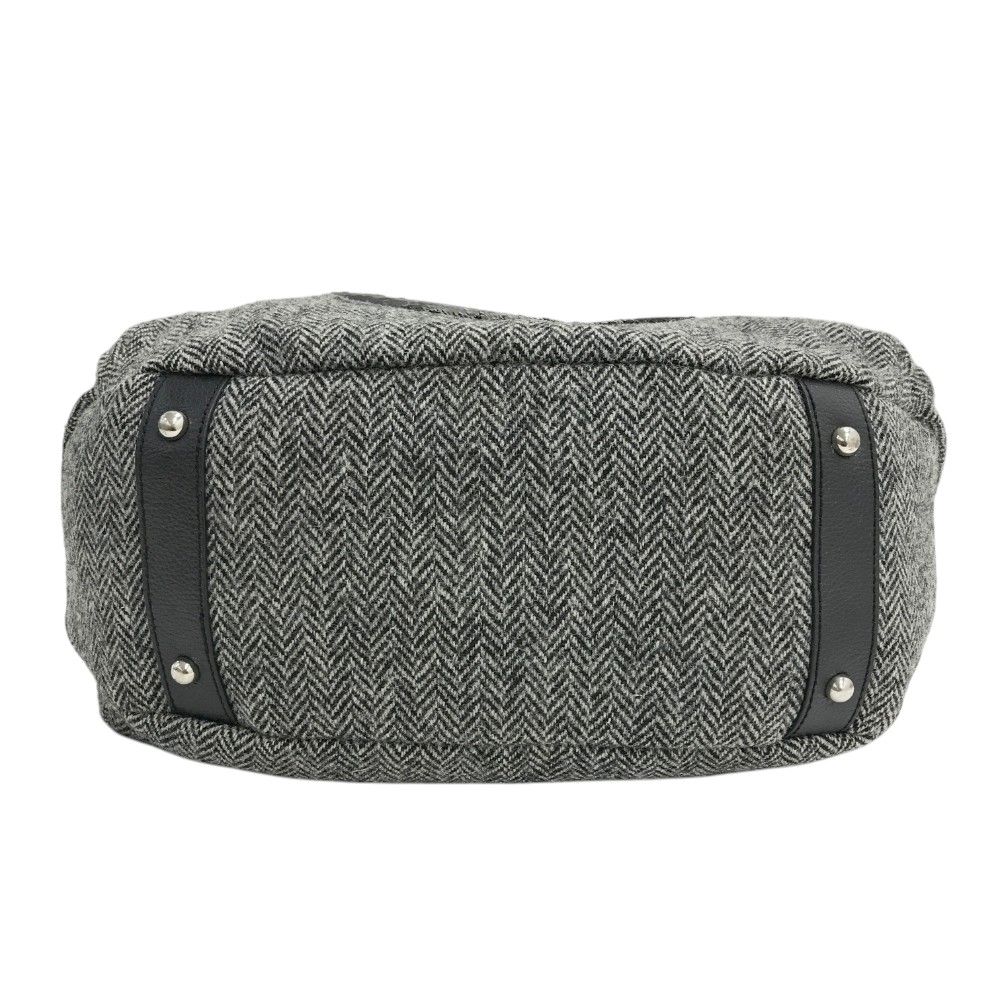 MUTA ムータ ×Harris Tweed 8 ハンドバッグ ヘリンボーン グレー系  [240101453129] ゴルフウェア ストスト MUTA ムータ ×Harris Tweed 8 ハンドバッグ ヘリンボーン グレー系