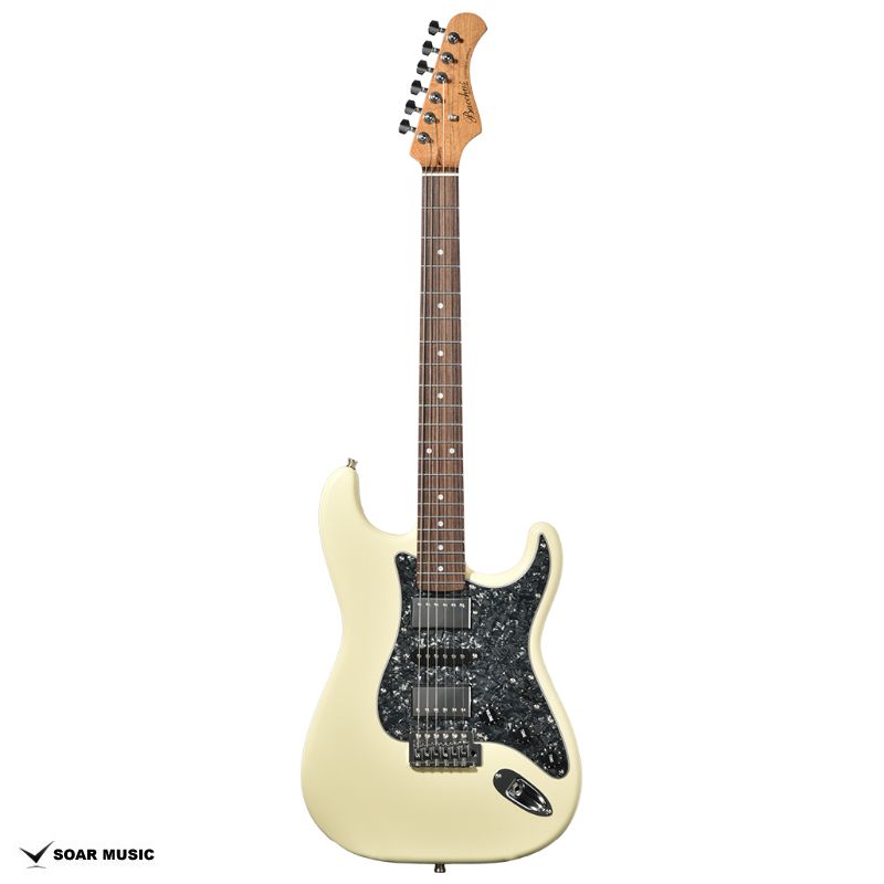 Bacchus バッカス BST-4-RSM/R-BPPG OWH (オリンピックホワイト) ブラックパールピックガード H-S-H ローステッドメイプルネック ストラトキャスター エレキギター