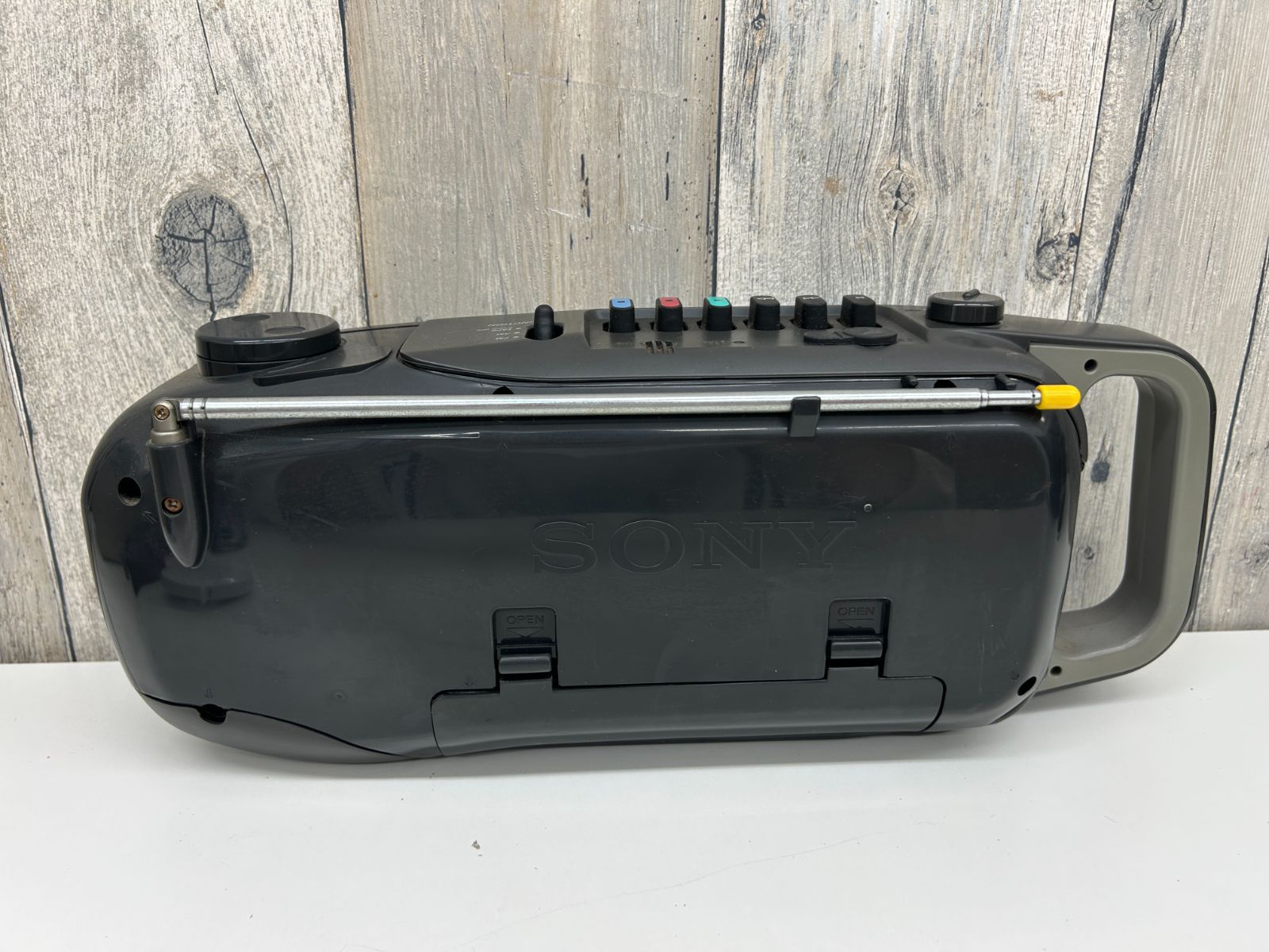 可動品 SONYラジカセ CFM-101 Souundclub カセットテープ E 最終価格【動作未確認】SONY Sound Club CFM-101 ポータブルラジカセ