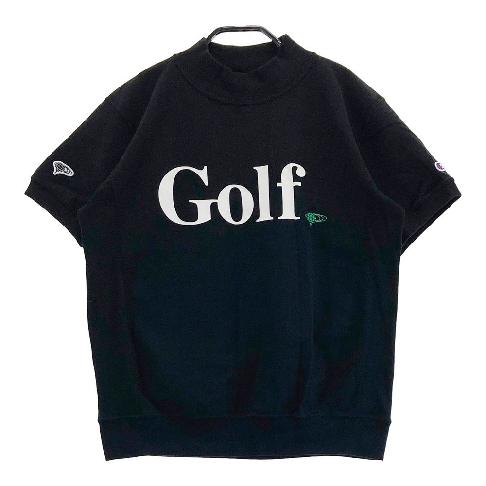 サイズ：SMALL BEAMS GOLF ビームスゴルフ ×Champion/2023年モデル ハイネック 半袖 スウェットトレーナー ブラック系 [240101587690] ゴルフウェア レディース ストスト 9,768円