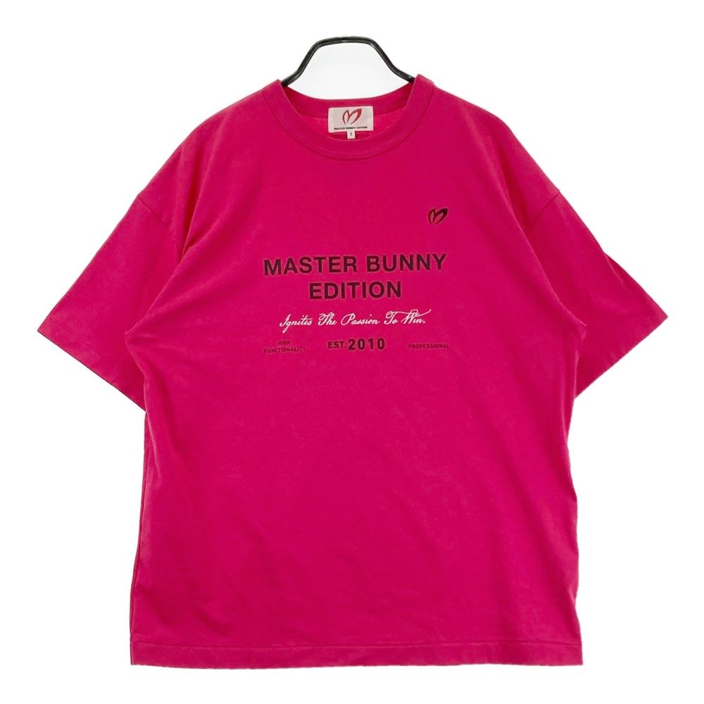 サイズ：5 MASTER BUNNY EDITION マスターバニーエディション 2025年モデル 15周年 半袖Tシャツ ピンク系 [240101657847] ゴルフウェア メンズ ストスト