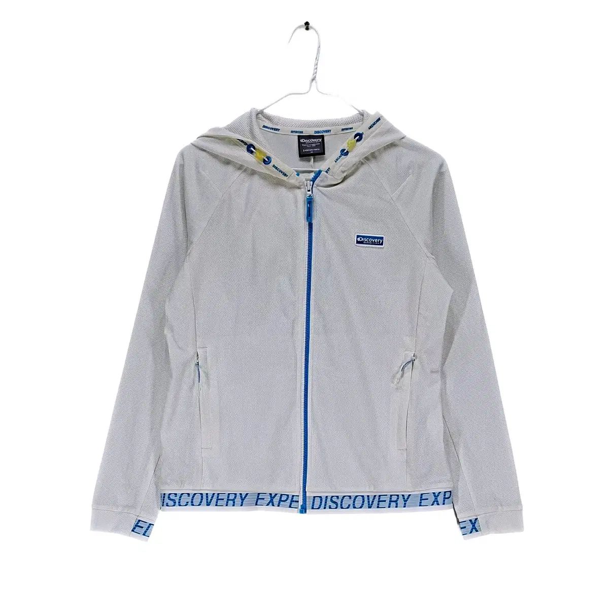 DISCOVERY レディース フードジップアップ 90 白 スポーツ Look 06560