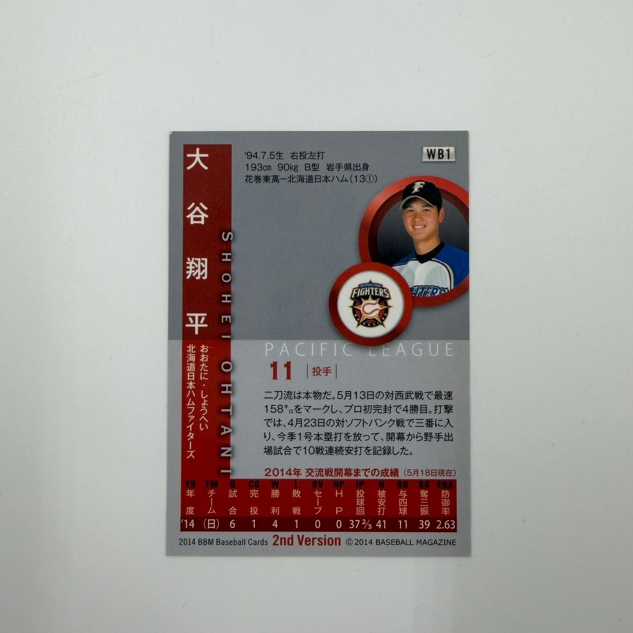 大谷翔平 BBMカードセット 大谷翔平 BBMカードセット