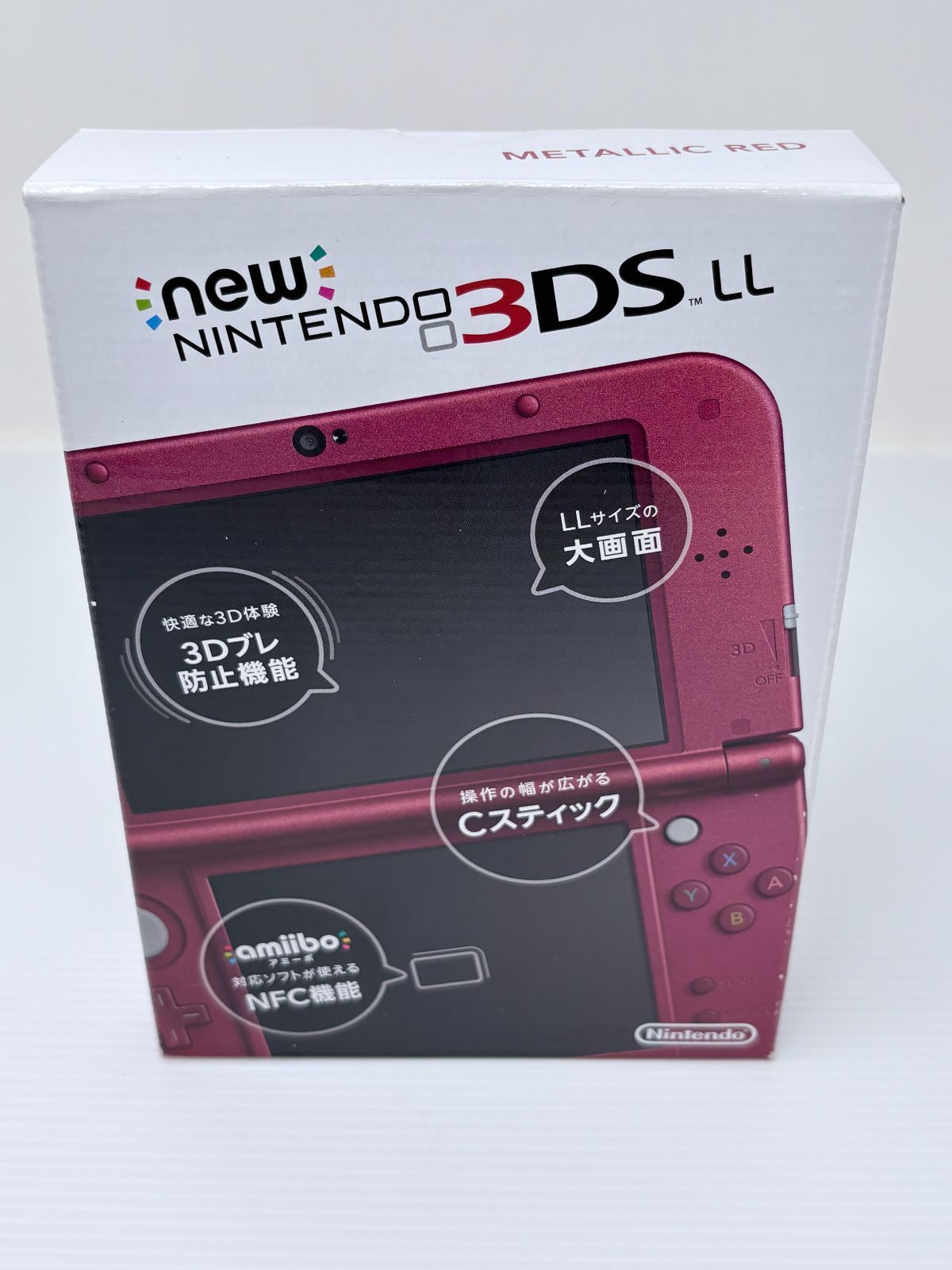 【完品・ほぼ新品】 New ニンテンドー 3DS LL メタリック レッド