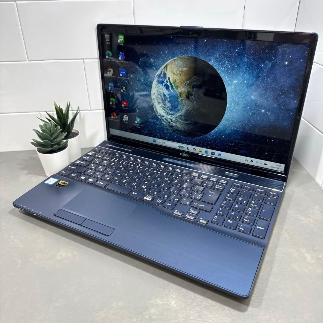 【限定1台】富士通メタリックブルー♡第8世代i7♡SSD256GB+HDD1TB 富士通Lifebook】メタリックブルー☘8世代i7☘️SSD256+1TB 【公式通販】