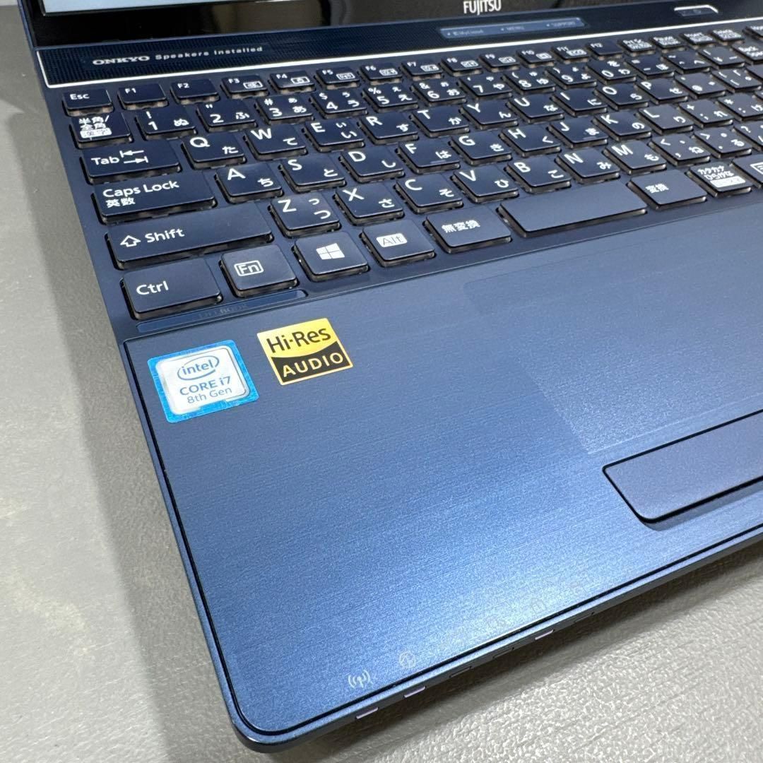 富士通Lifebook】メタリックブルー☘8世代i7☘️SSD256+1TB 【公式通販】