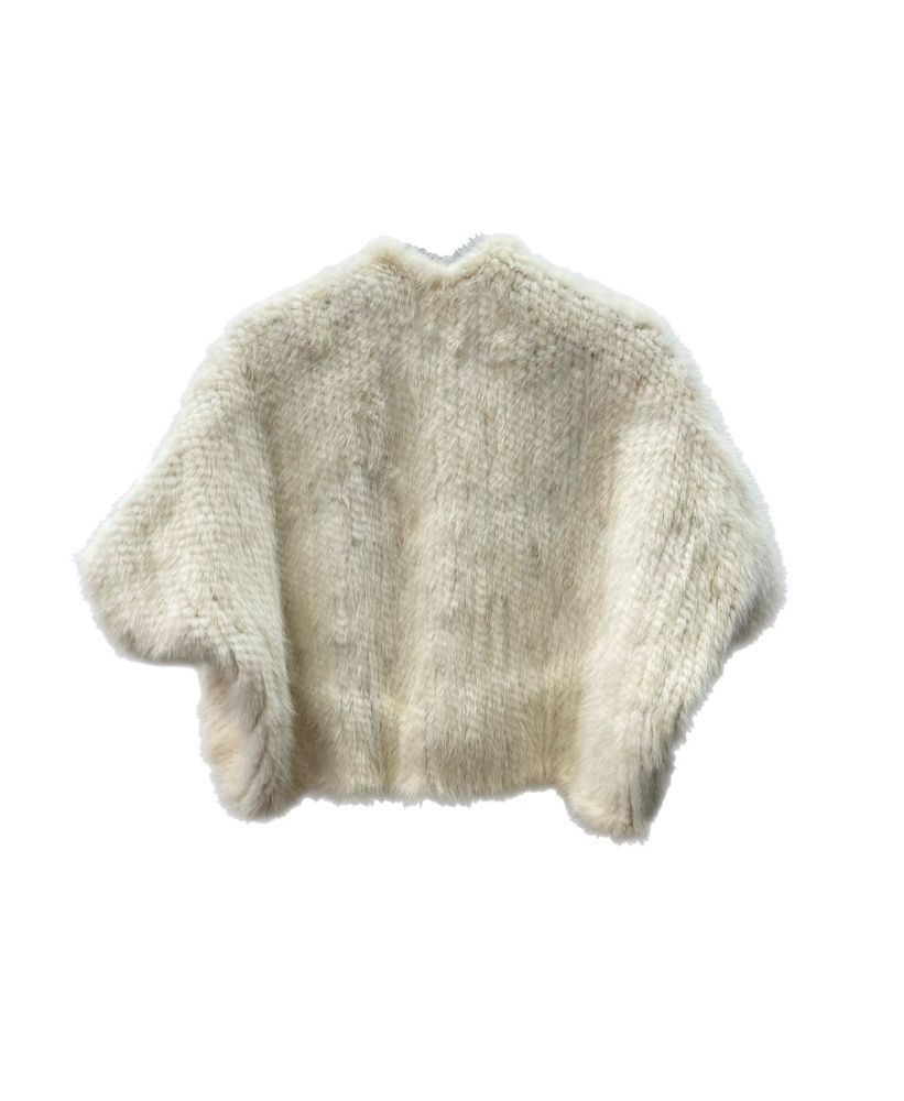 リアルファー Real fur ホワイトミンク ボレロ カーディガン MINK 毛皮