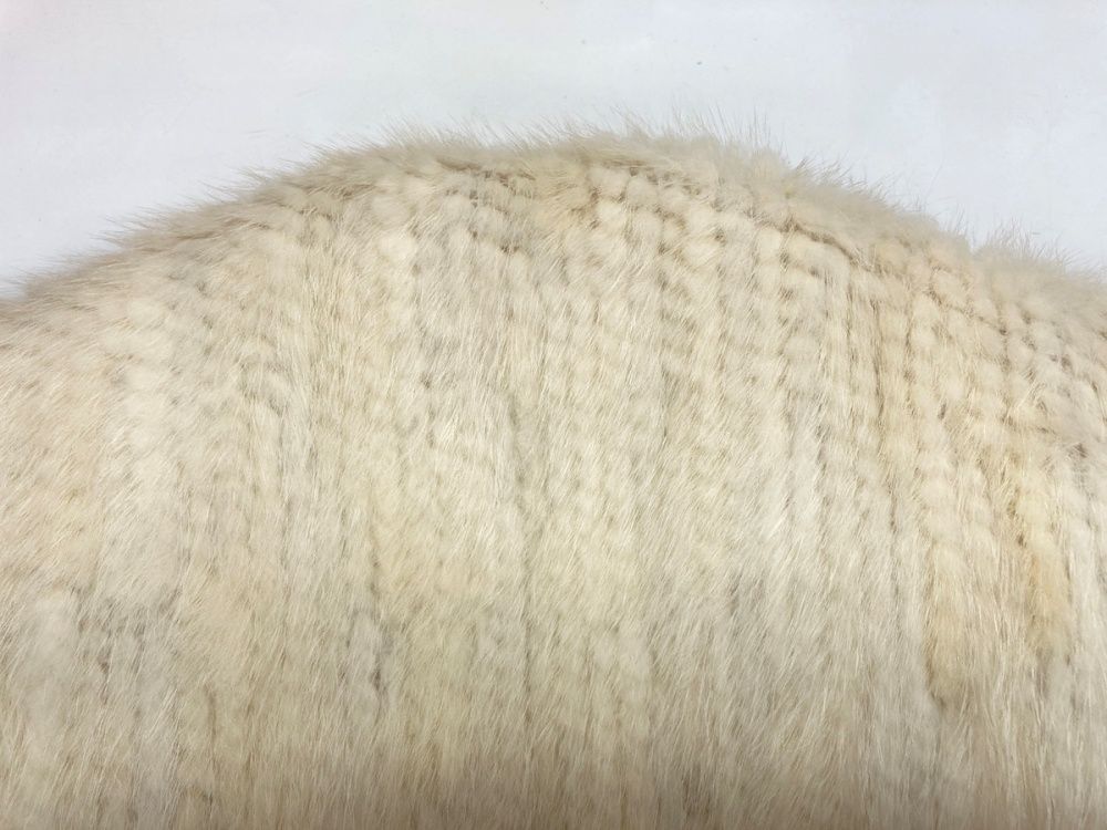 リアルファー Real fur ホワイトミンク ボレロ カーディガン MINK 毛皮