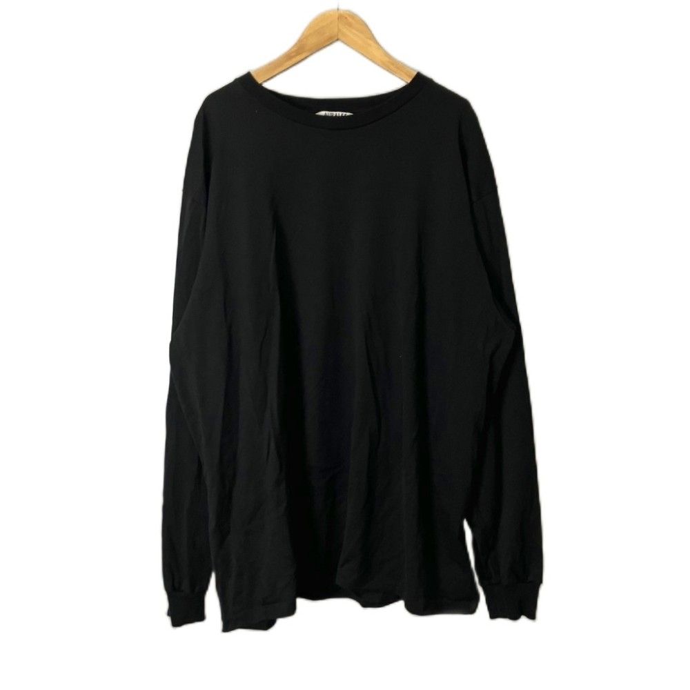 オーラリー 長袖カットソー サイズ1 S - カットソー BRUSHED COTTON JERSEY L／S TEE