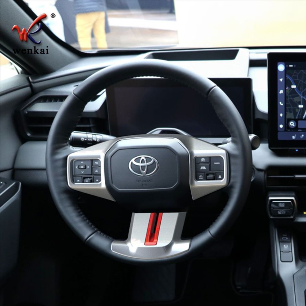 【送料無料】トヨタ RAV4 (Toyota RAV4) 26年式 専用 ステアリングスイッチ パネル デコレーション ドレスアップ カスタム 簡単取付 アクセサリー