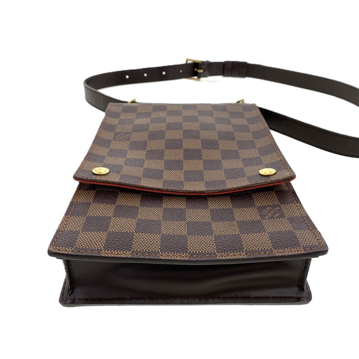 LOUIS VUITTON ルイ・ヴィトン ポートベロー ダミエ ショルダーバッグ N45271 ダミエキャンバス PVC ブラウン  ユニセックス【中古】 LOUIS VUITTON ルイ・ヴィトン ポートベロー ダミエ ショルダーバッグ