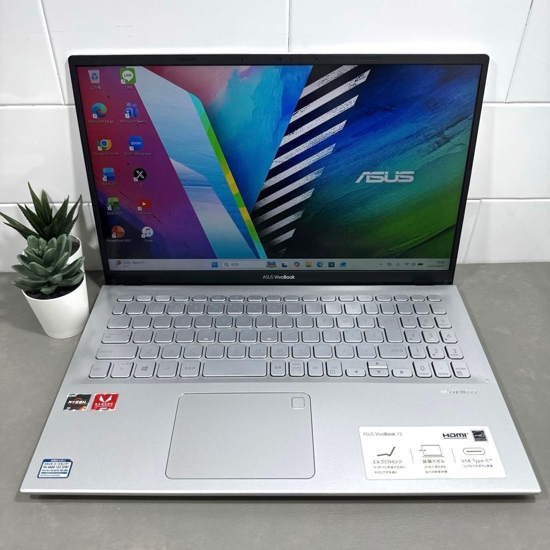 【ASUS 】Vivibook15☘Ryzen7☘NVMe512GB 27,755円