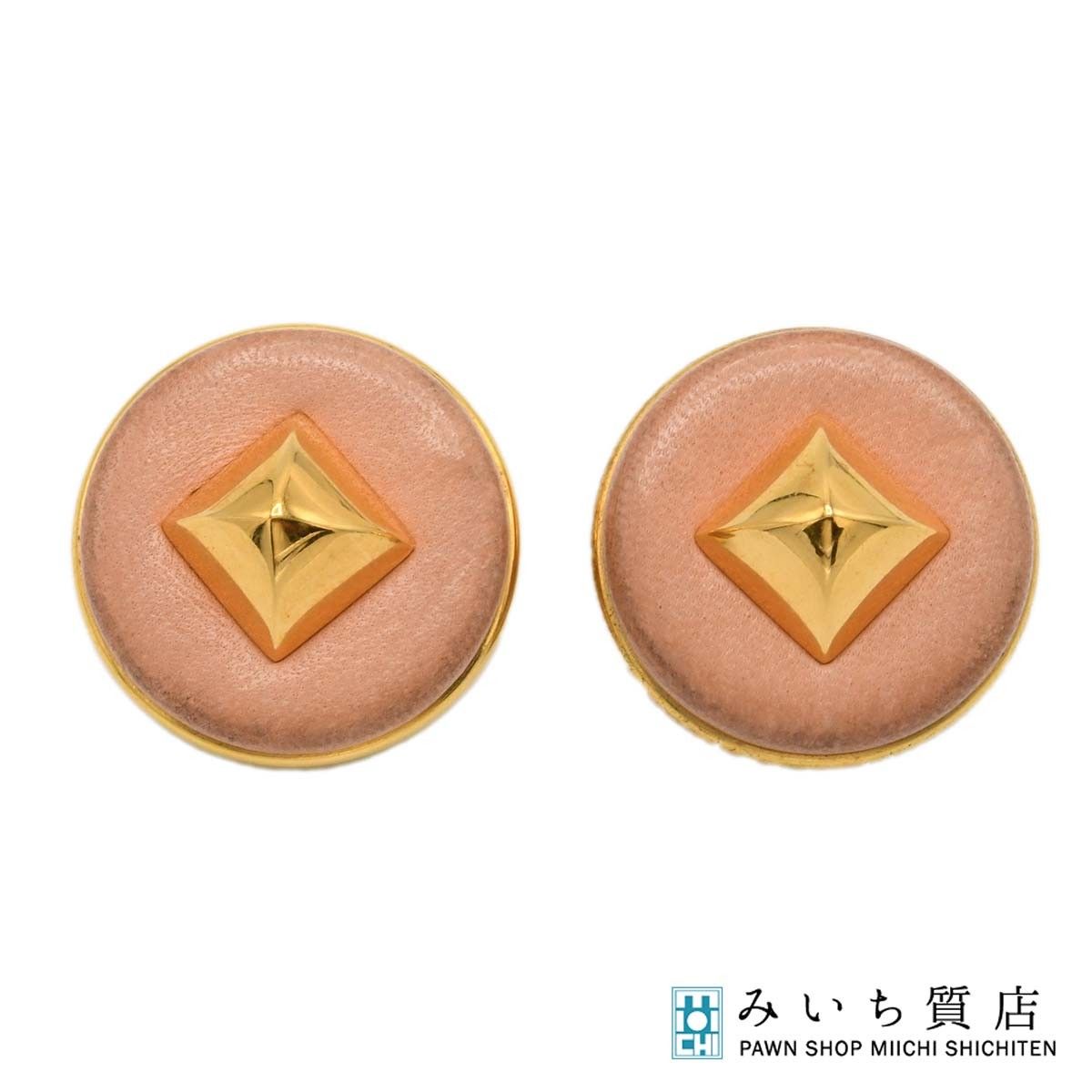 HERMES エルメス イヤリング メドール ゴールド系 アクセサリー H24194