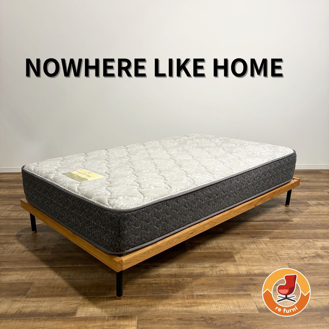 【引取限定 or 23区内限定配送】NOWHERE LIKE HOME UNIK HEADLESS BED Oak セミダブル マットレス付き ノーウェアライクホーム ベッドフレーム ヘッドレスタイプ オーク Sealy HOTEL STYLE 関家具