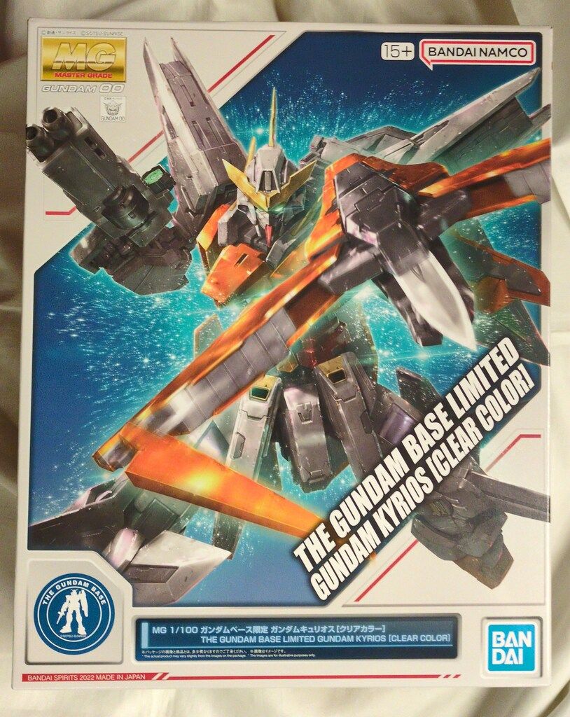 BANDAISPIRITS MG　1/100 バンダイナムコ版 ガンダムキュリオス/クリアカラー 15+表記