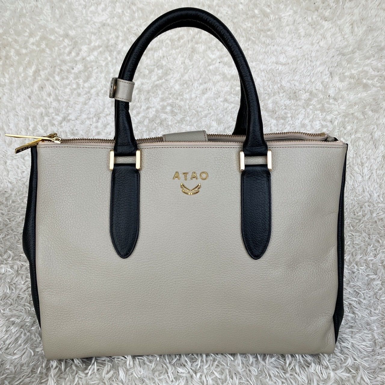 新品！ATAO アタオ ドリー 2way ショルダーバッグ ハンドバッグ グレー