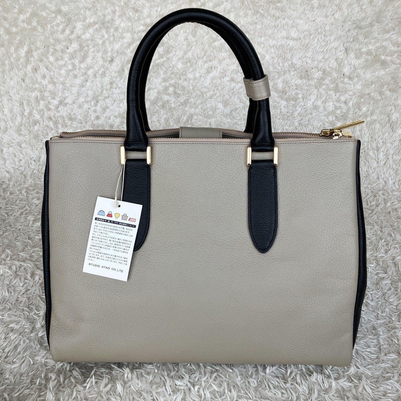 新品！ATAO アタオ ドリー 2way ショルダーバッグ ハンドバッグ グレー