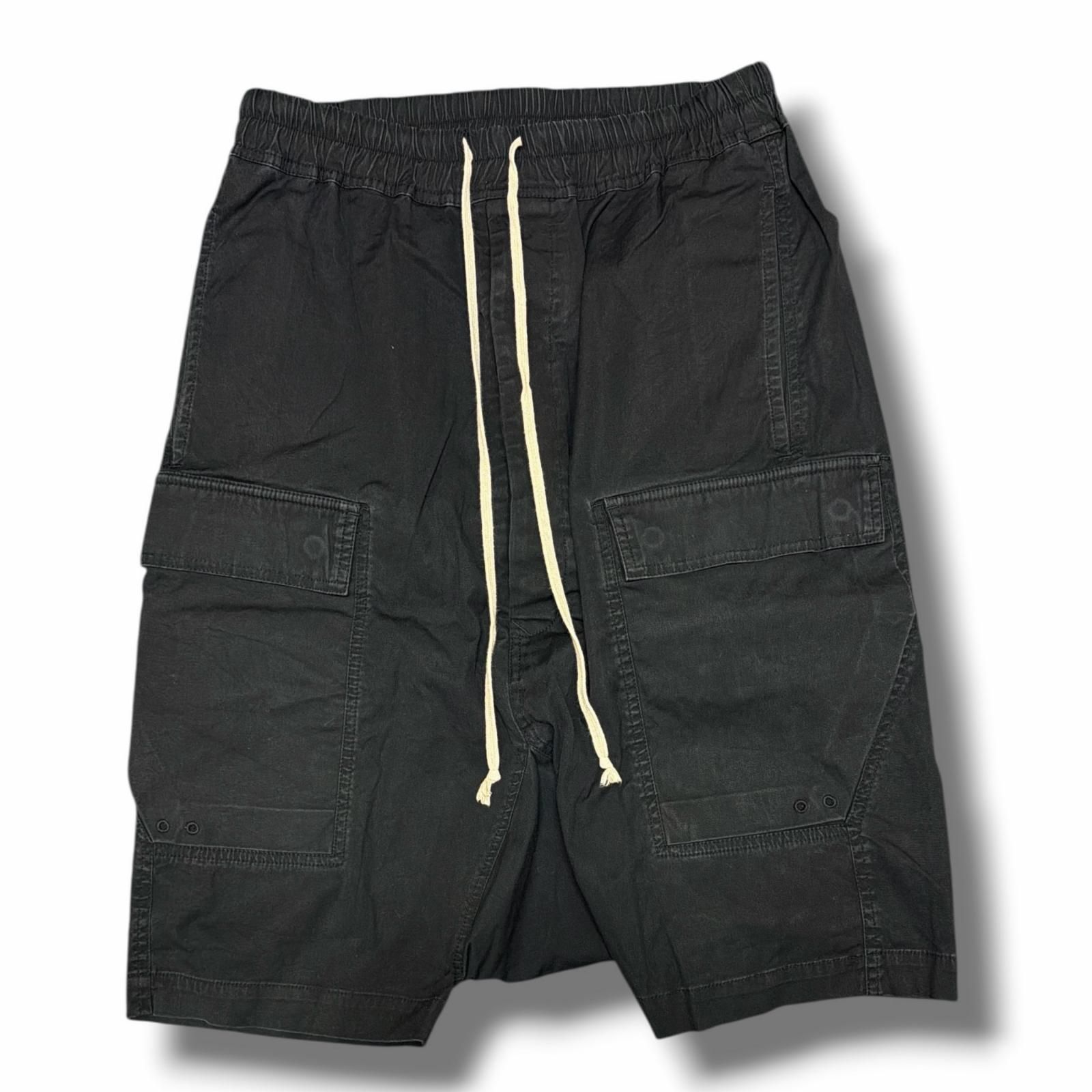 【美品】RickOwens ドローストリング　サルエルショーツ　pods Rick Owens 17SS Cargo Pods ドローストリングサルエルショーツハーフ