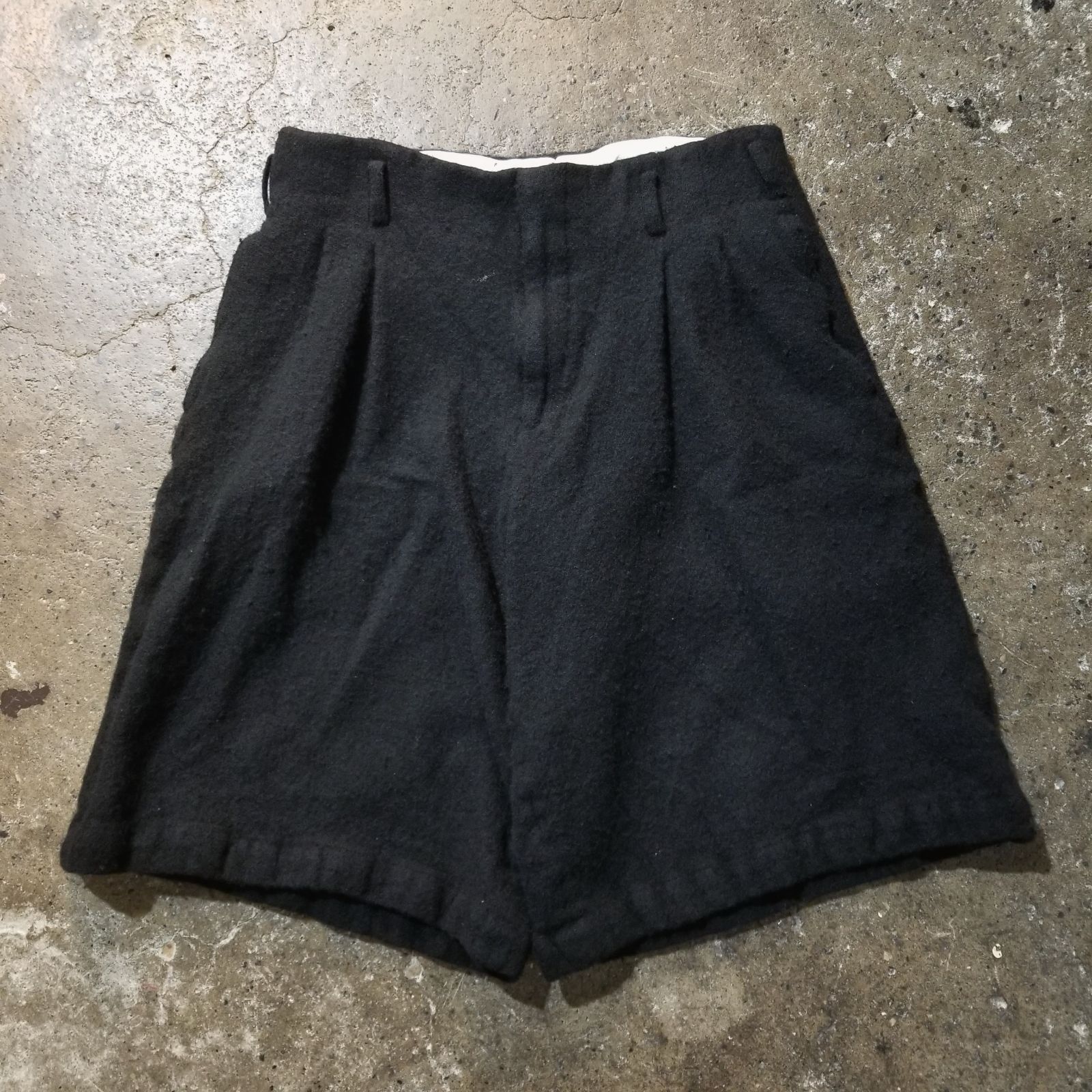 COMME des GARCONS HOMME PLUS 24aw ウール縮絨 ワイドショーツ M 