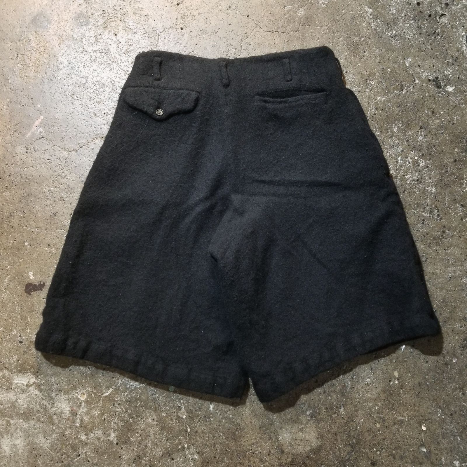 COMME des GARCONS HOMME PLUS 24aw ウール縮絨 ワイドショーツ M 
