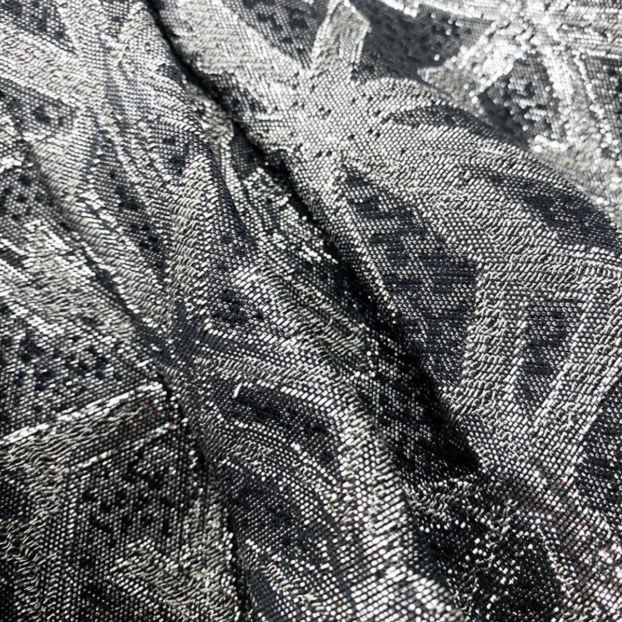 Christian Dior クリスチャンディオール ヴィンテージ シルバー シルク