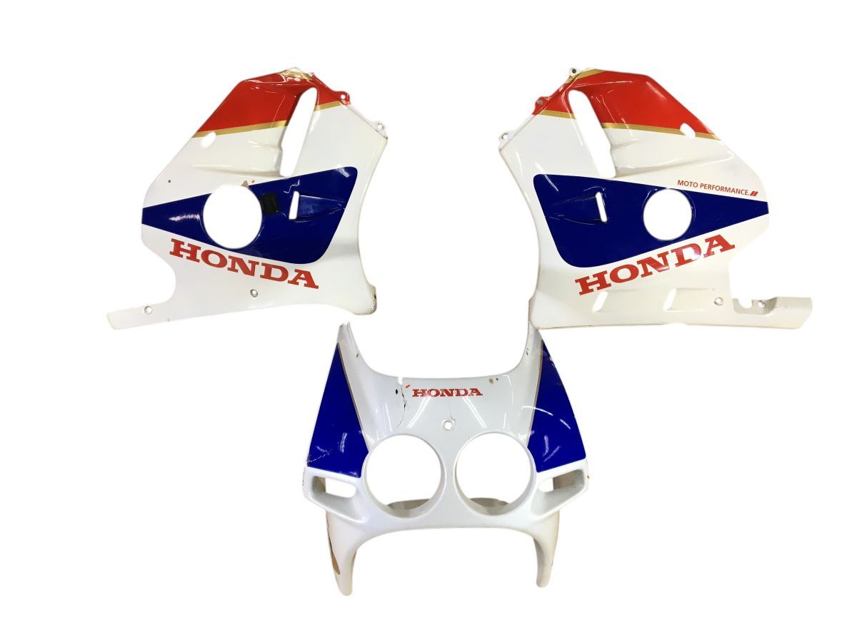 HONDA　CBR250R　MC19　アッパーカウル　サイドカウル　左右　絶版希少品　交換　補修にも（中古）2876-Z4875