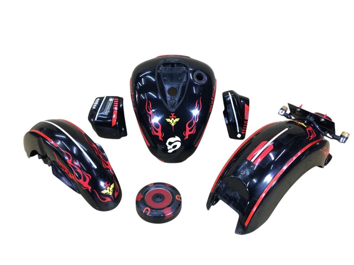DS11　ドラッグスター1100　クラシック　VP13J　外装セット　タンク　フロント　リア　サイド　エアクリーナーカバー（中古）2891-Z4882