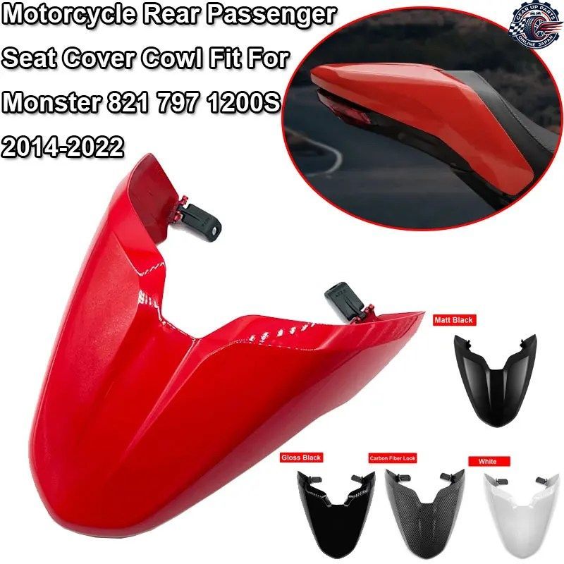 MONSTER 1200 オートバイ用リアシートカバー カウル ピリオン フェアリング DUCATI MONSTER 797 821 2014-2022 パッセンジャー テール バッ