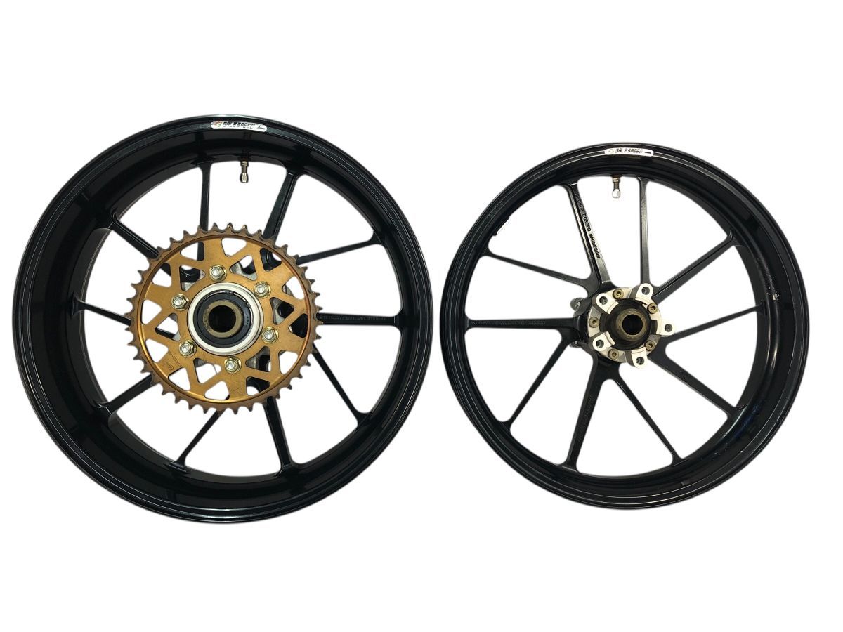 GSX1300R ハヤブサ GW71A 99-07 ゲイルスピード マグネシウム 鍛造ホイール 前後セット タイプM JWマーク有 (中古)F0012-N2443