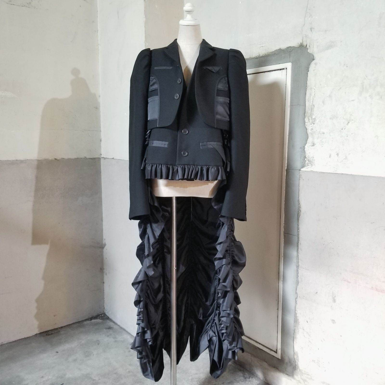 noir kei ninomiya 24aw ラッフルコート フリル M ノワールケイ 