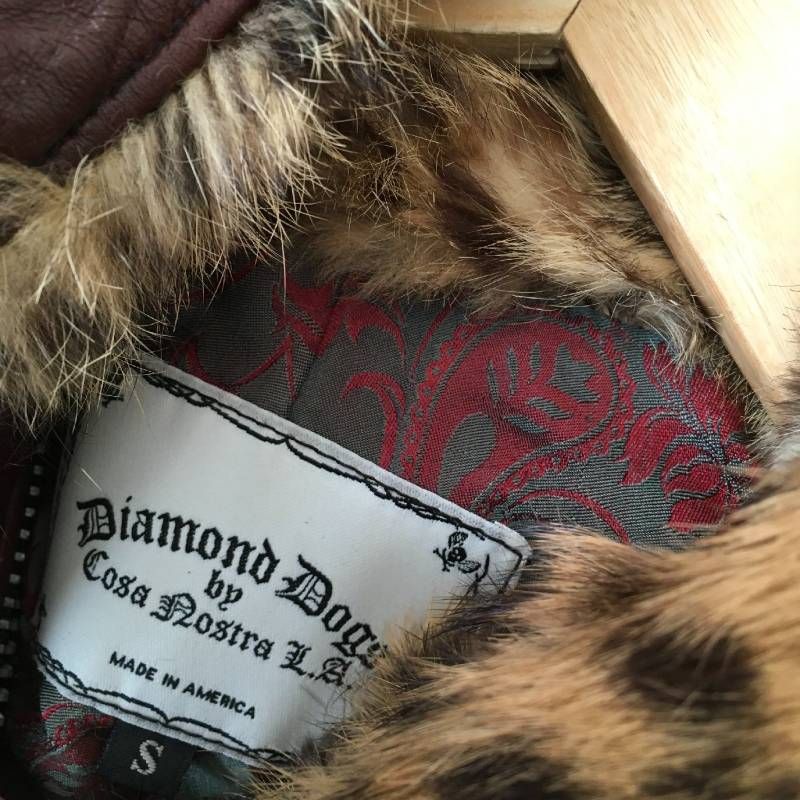 ダイアモンドドッグス(DIAMOND DOGS) ファーレザー フード付き
