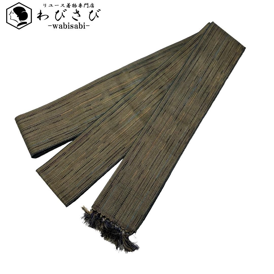 男帯 角帯 織模様 国防色 N-1093 送料無料】男帯 角帯 織模様 国防色 N-1093 | 角帯