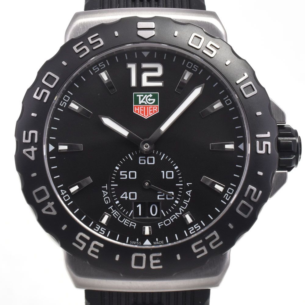 タグホイヤー TAG HEUER WAU1110 フォーミュラー1 デイト ブラック クォーツ メンズ 美品 箱付き 腕時計 H#147767