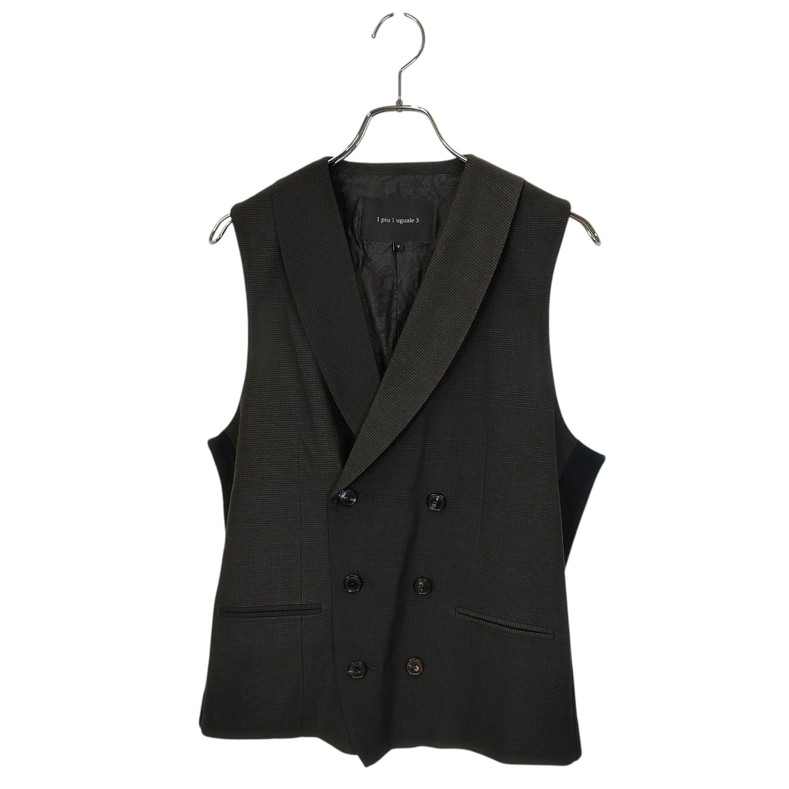 1PIU1UGUALE3 ウノピゥウノウグァーレトレ CRAZY RIB GILET クレイジー