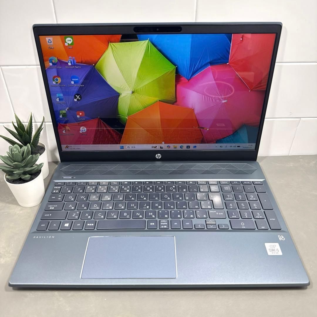 極上品】HPフォグブルー☘10世代i5☘NVMe512+1TBバッテリ新品 極上品