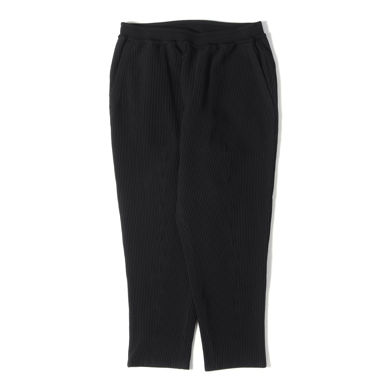 【美品】CFCL シーエフシーエル パンツ ブラック 黒 サイズ:3 | 25AW ソフトハイファ テーパード パンツ (SOFT HYPHA TAPERED PANTS) | ボトムス ズボン 日本製【メンズ】【中古】