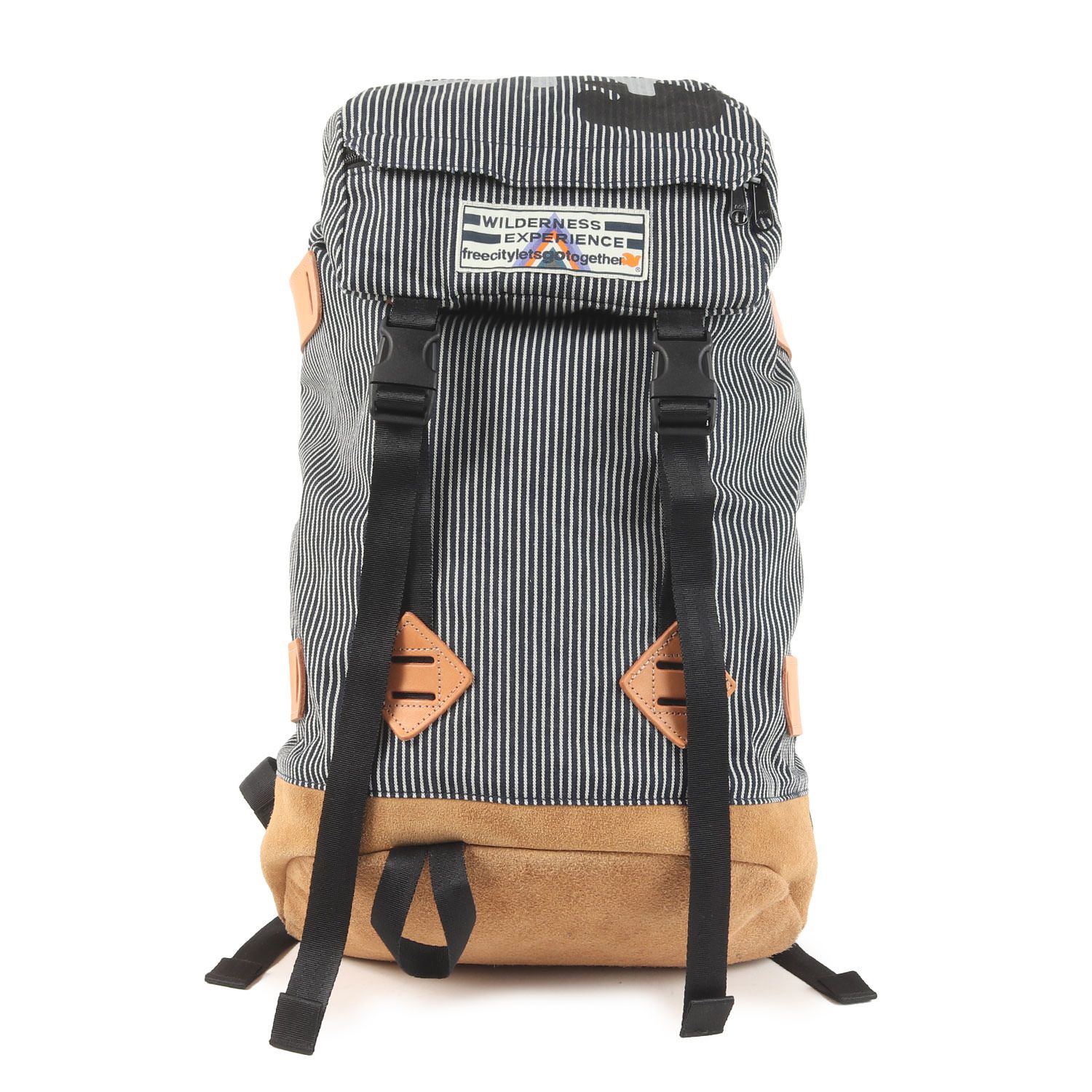 美品】FREE CITY フリーシティ バッグ ネイビー×ホワイト 紺白 サイズ 