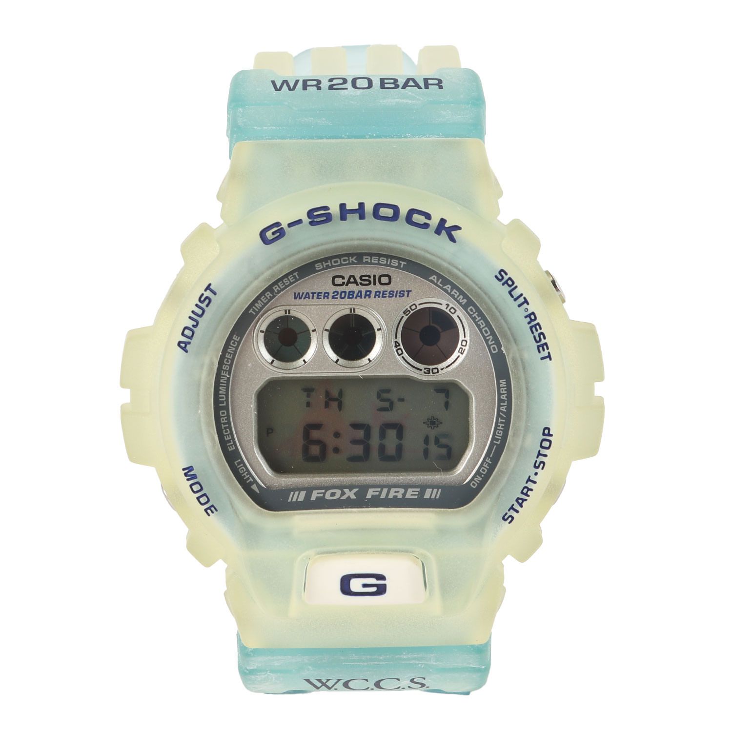 【新品】G-SHOCK ジーショック | 90s DW-6900WC-2AT W.C.C.S 世界サンゴ礁保護協会モデル 腕時計 / ウォッチ(デッドストック) | スケルトン クリアブルー | CASIO カシオ【メンズ】